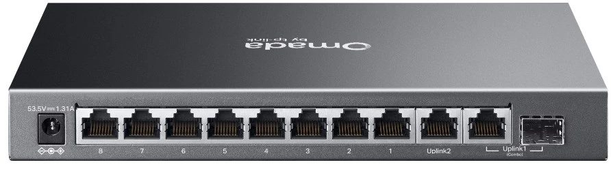 Šakotuvas Tinklo Įranga - TP-Link ES210GP 8-Port Managed Switch PoE 1Gbps