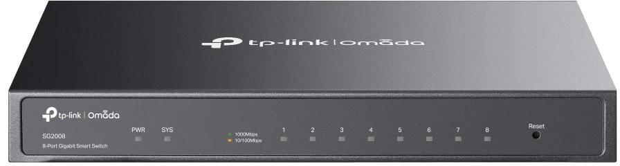Šakotuvas TP-Link 8 prievadų gigabitinis išmanusis komutatorius – stalinis plieno korpusas