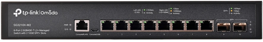 Šakotuvas TP-Link Omada 8 prievadų 2.5G L2+ valdomas komutatorius