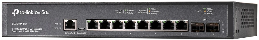 Šakotuvas TP-Link Omada 8 prievadų 2.5G L2+ valdomas komutatorius
