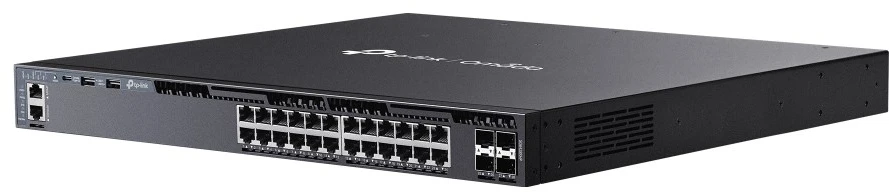 Šakotuvas TP-LINK SG6428XHP Omada 24 prievadų Gigabit sukraunamas L3 valdomas PoE+ jungiklis su 4 10G lizdais | TP-LINK