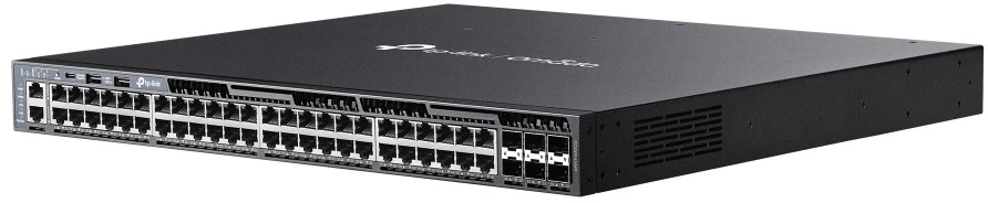 Šakotuvas TP-LINK SG6654XHP Omada 48-Port Gigabit sukraunamas L3 valdomas PoE+ jungiklis su 6 10G lizdais | TP-LINK