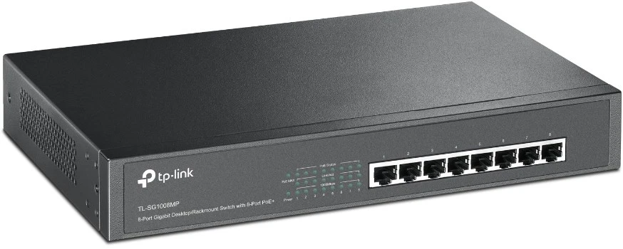 Šakotuvas TP-Link 8-PORT GIGABIT POE+ SWITCH - .