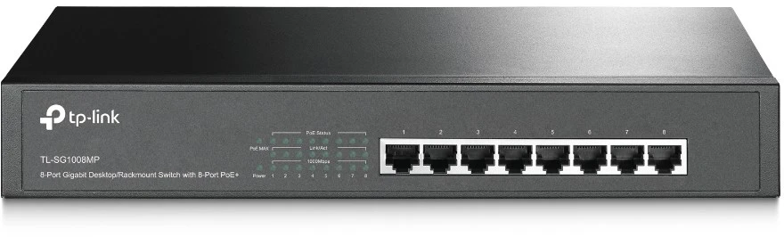 Šakotuvas TP-Link 8-PORT GIGABIT POE+ SWITCH - .