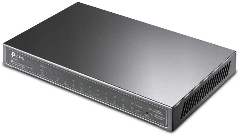 Šakotuvas TP-Link TL-SG2210P Valdomas L2 Gigabit Ethernet (10/100/1000) Maitinimas per Eternetą (PoE) Juoda