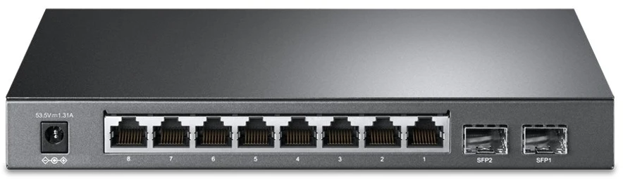 Šakotuvas TP-Link TL-SG2210P Valdomas L2 Gigabit Ethernet (10/100/1000) Maitinimas per Eternetą (PoE) Juoda