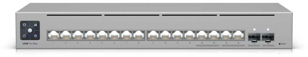 Šakotuvas 16 prievadų komutatorius Ubiquiti Unifi USW-Pro-Max-16-EU