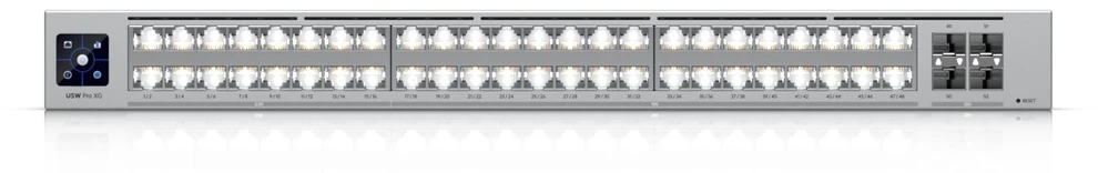 Šakotuvas Ubiquiti UniFi Pro XG 48 valdomas L2/L3 10G Ethernet (100/1000/10000) 1U Pilkas