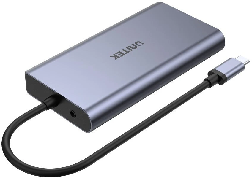 UNITEK D1019B HUB 8IN1 USB-C 3.1 maitinimo tiekimas 100 W