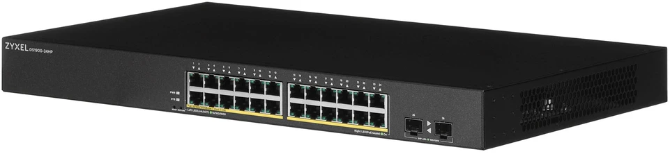 Šakotuvas ZYXEL GS1900-24HP V2, 24 PORT GBE L2 POE SMART SWITCH, MONTAVIMAS, 170 W (5 M. GARANTIJA)