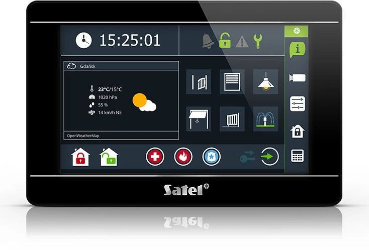 GRAFINĖ KLAVIATŪRA SIGNALIZACIJOS CENTRALEI INT-TSI-B SATEL