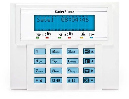 KLAVIATŪRA SIGNALIZACIJOS CENTRALEI VERSA-LCD-BL SATEL