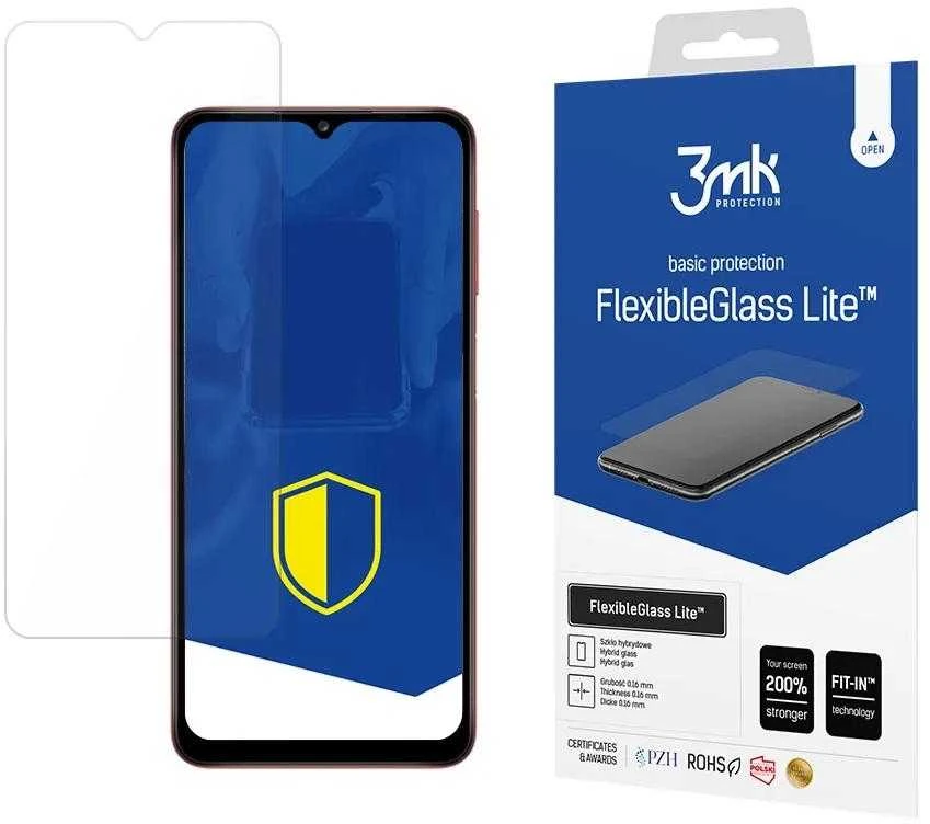 3MK Flexible Glass Lite Samsung, Samsung Galaxy A12, Hybrid Glass, Skaidrus ekrano apsauginis sluoksnis