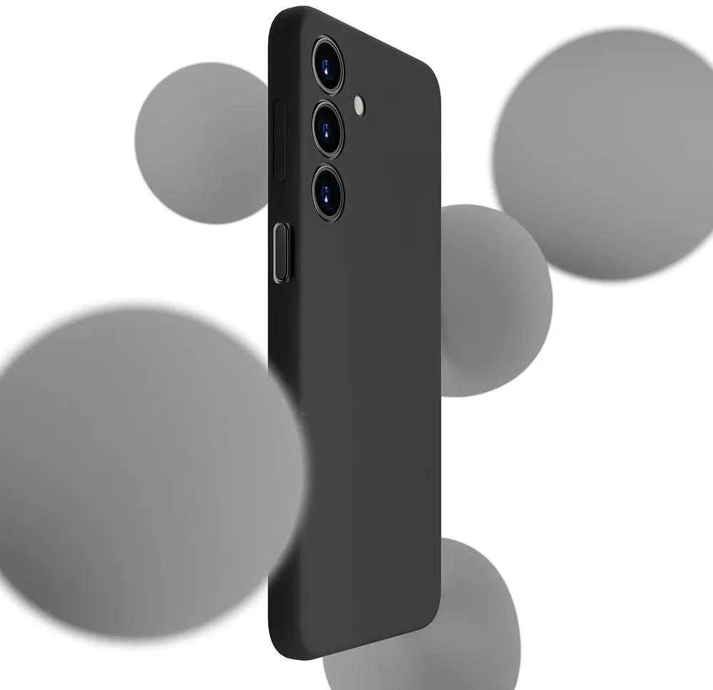 3MK Silicone Dėklas Samsung Galaxy A14 4G A145 juodos spalvos