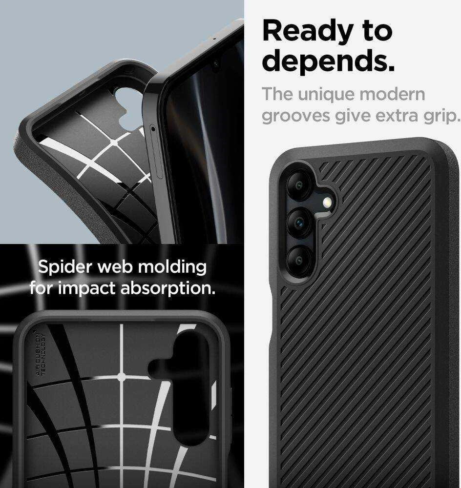 Samsung Galaxy A15 4G / 5G Spigen Core Armor Matte dėklas telefonui juodos spalvos
