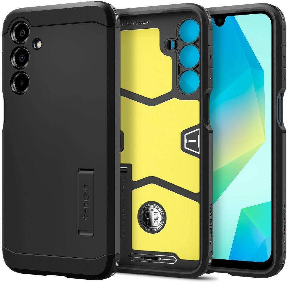 Spigen „Tough Armor“ – „Samsung Galaxy A16 4G/5G“ dėklas, juodas