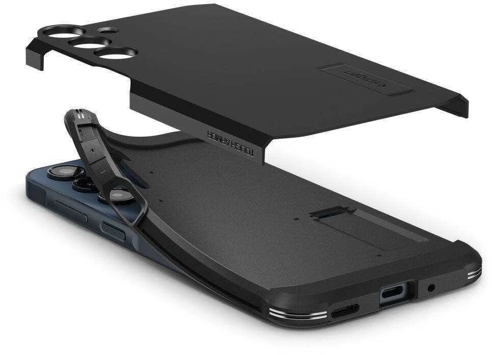 Spigen „Tough Armor“ – „Samsung Galaxy A16 4G/5G“ dėklas, juodas