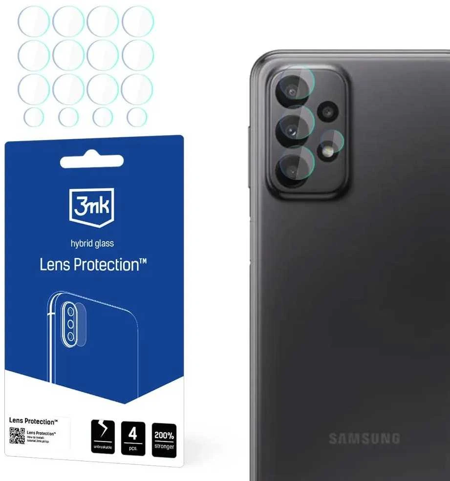 3MK objektyvo apsauga Samsung A23 4G A235 fotoaparato objektyvo apsauga 4vnt