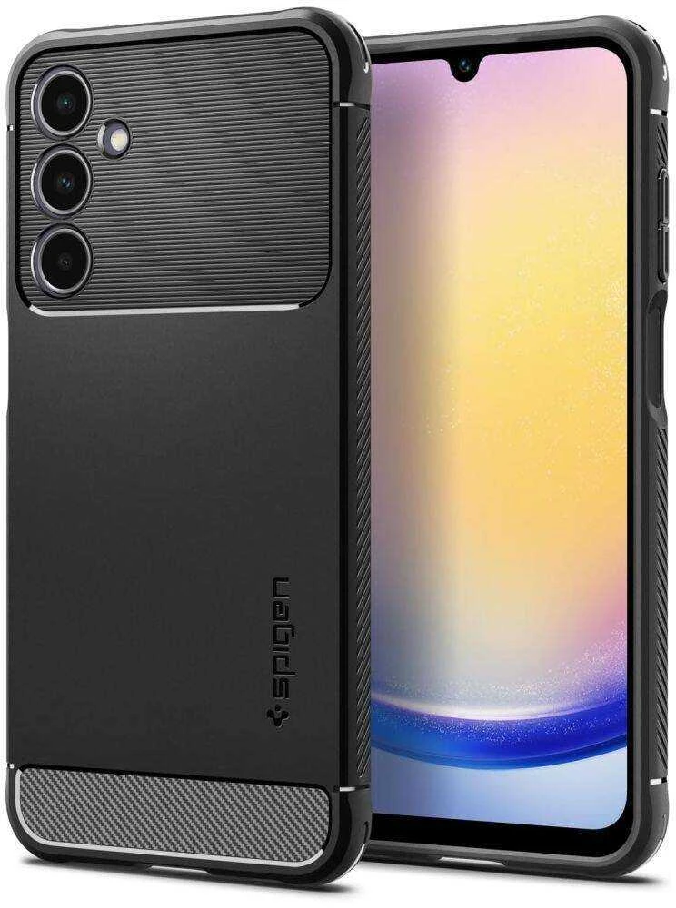 Samsung Galaxy A25 5G Spigen Rugged Armor Matte dėklas telefonui juodos spalvos