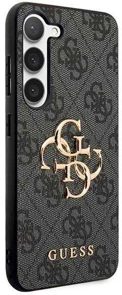 Guess GUHCSA354GMGGR A35 A356 juodos spalvos kietas dėklas 4G Big Metal Logo