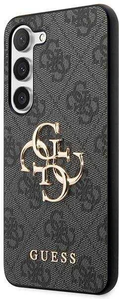 Guess GUHCSA354GMGGR A35 A356 juodos spalvos kietas dėklas 4G Big Metal Logo
