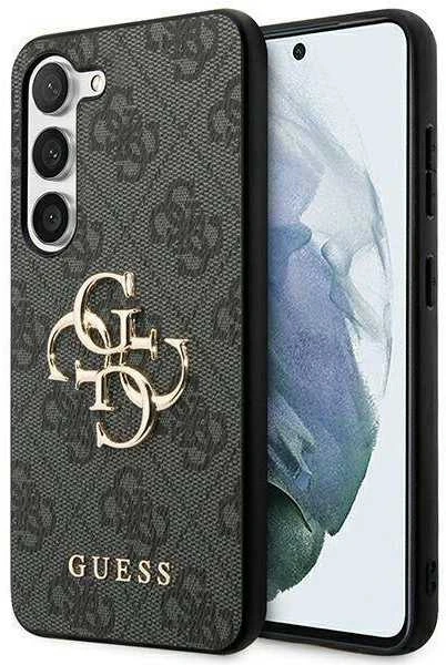 Guess GUHCSA354GMGGR A35 A356 juodos spalvos kietas dėklas 4G Big Metal Logo
