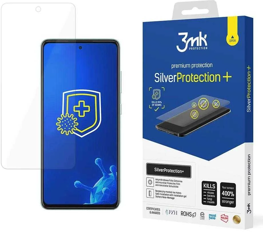 LCD apsauginė plėvelė 3MK Sidabrinis Protection+ Samsung A525 A52 4G/A526 A52 5G/A528 A52s 5G