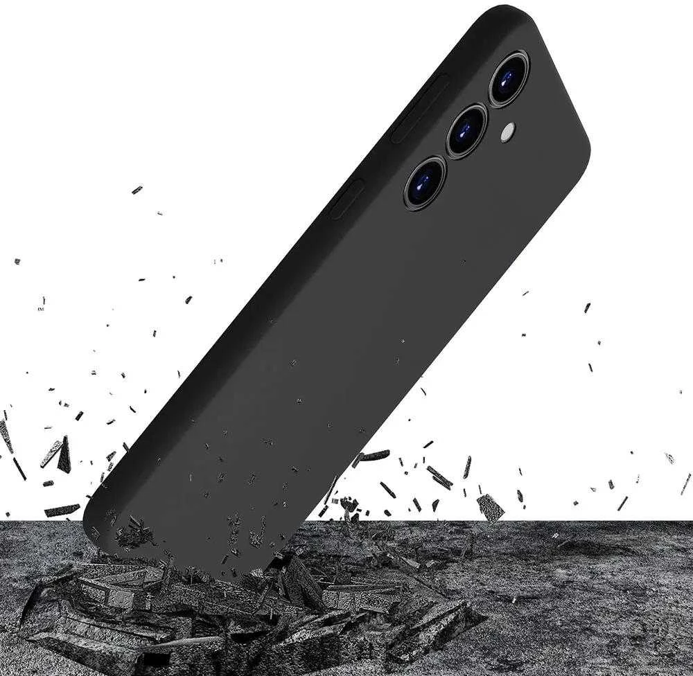 3MK Silicone Dėklas Samsung Galaxy A54 5G A546 juodos spalvos
