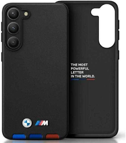 Dėklas BMW BMHCSA5422 PTDK A54 juodos spalvos Leather Stamp Tricolor