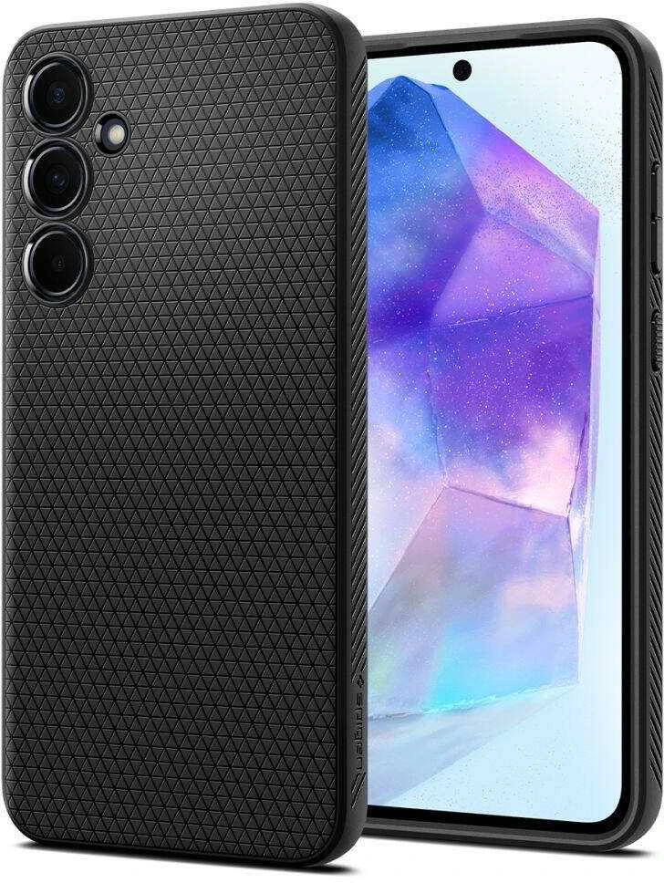 Spigen Liquid Air dėklas skirtas Samsung Galaxy A55 5G, spalva - Matte Black