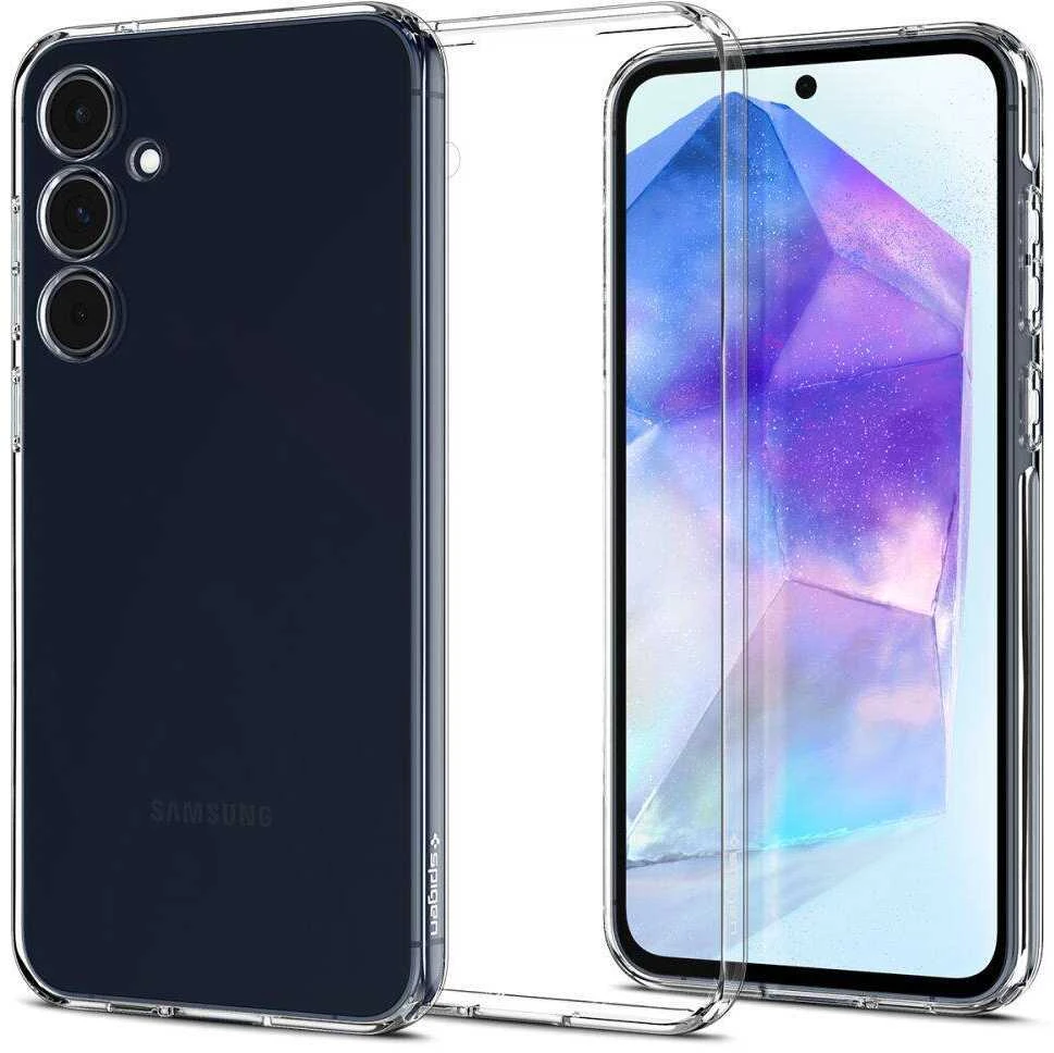 Spigen Liquid Crystal dėklas skirtas Samsung Galaxy A55 5G, spalva - Crystal Clear