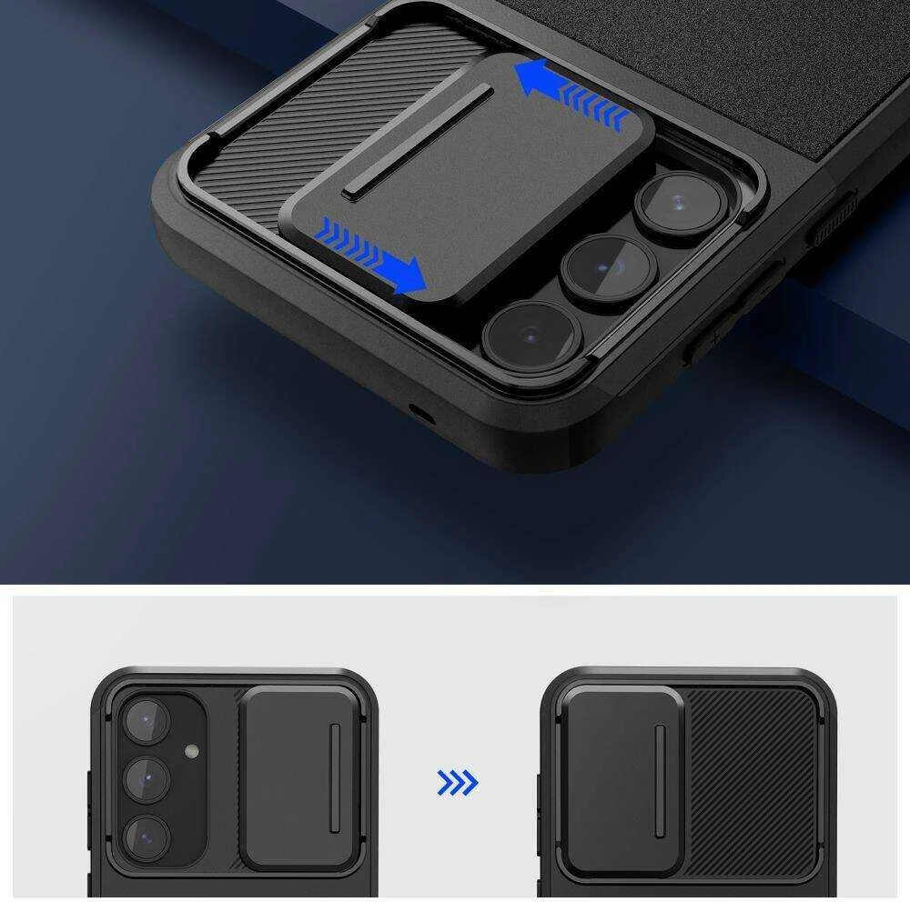 Samsung Galaxy A55 5G Tech-Protect Velar Cam+ dėklas telefonui juodos spalvos