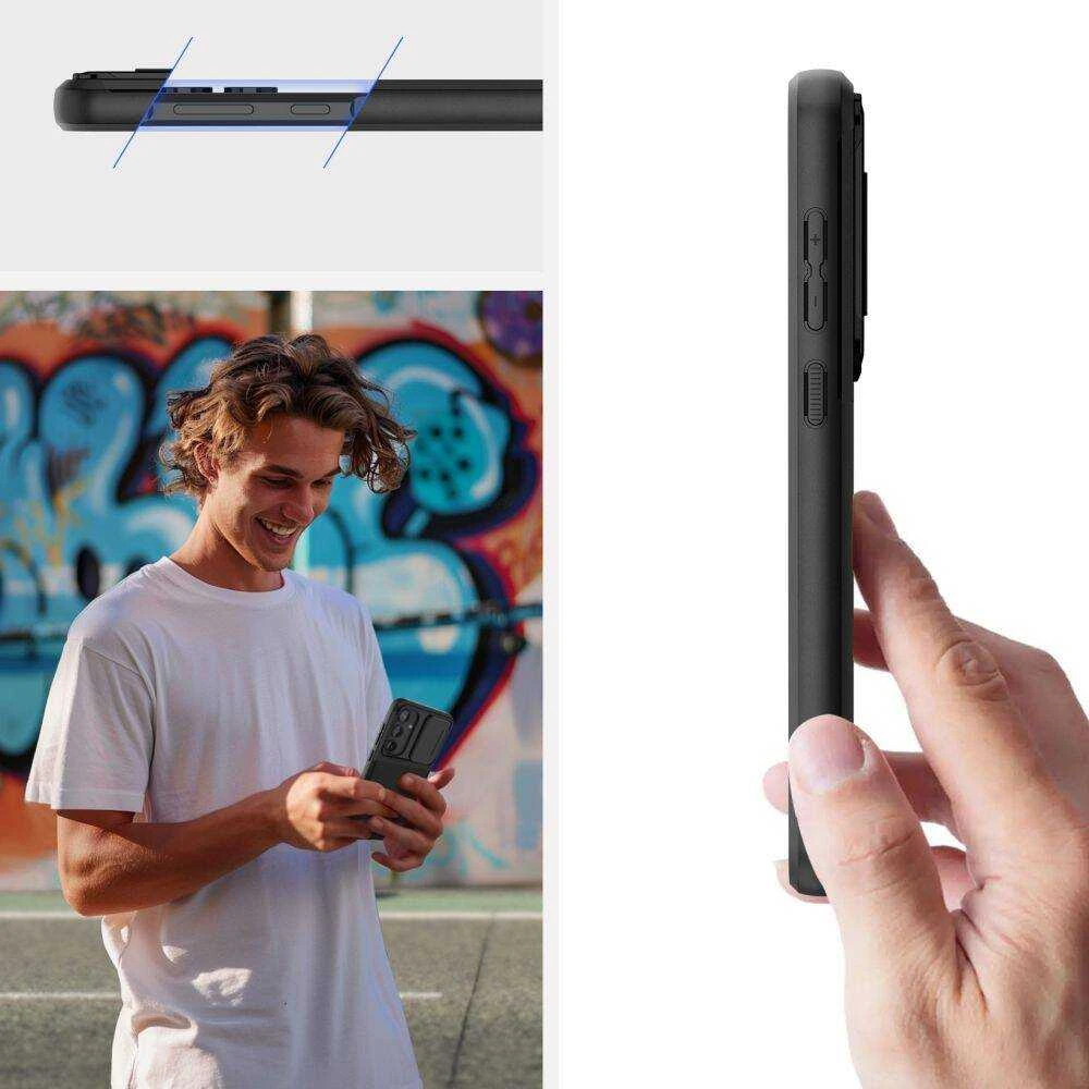 Samsung Galaxy A55 5G Tech-Protect Velar Cam+ dėklas telefonui juodos spalvos