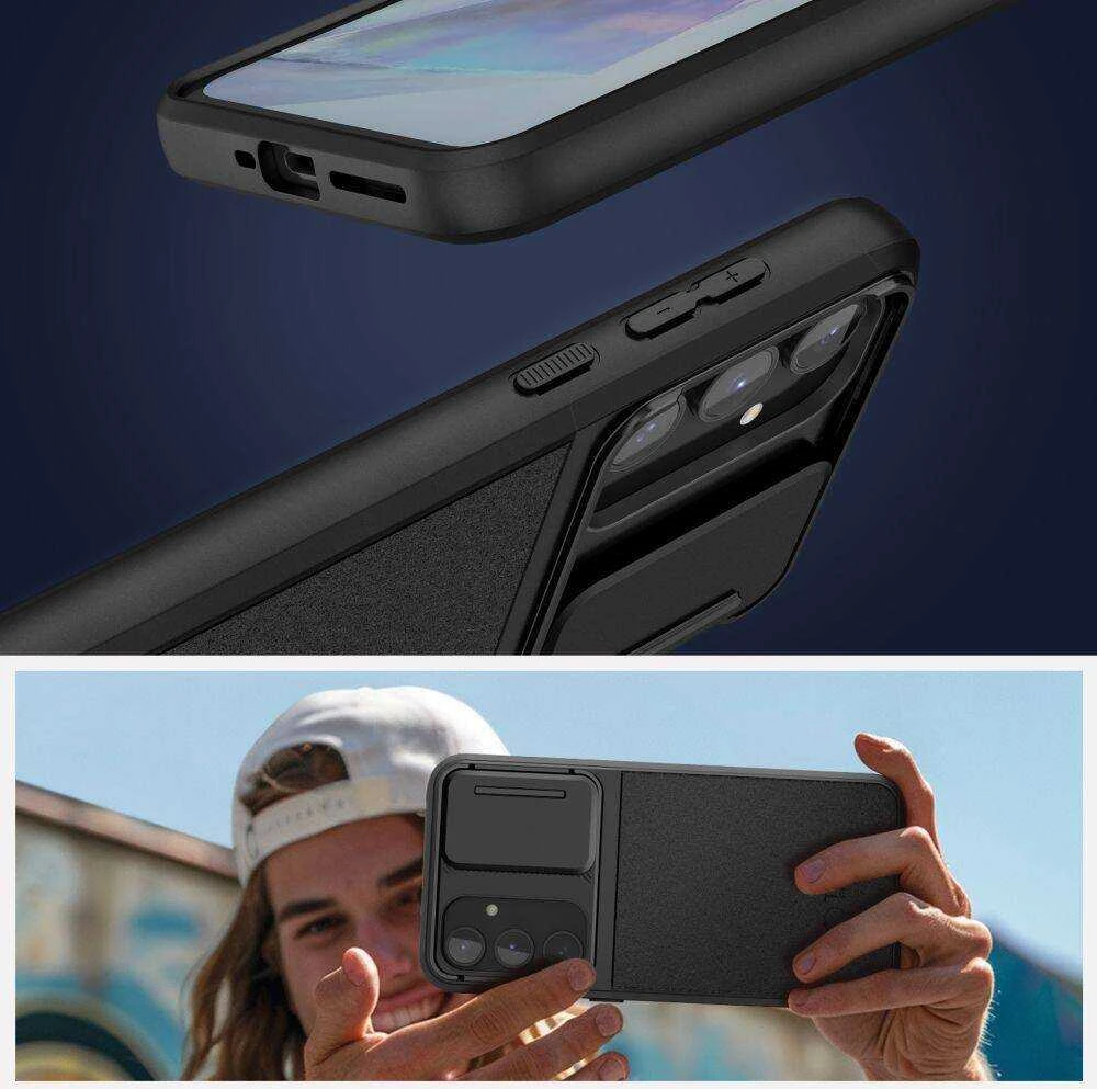 Samsung Galaxy A55 5G Tech-Protect Velar Cam+ dėklas telefonui juodos spalvos