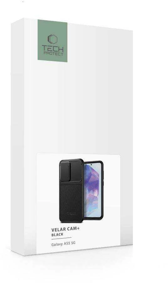 Samsung Galaxy A55 5G Tech-Protect Velar Cam+ dėklas telefonui juodos spalvos