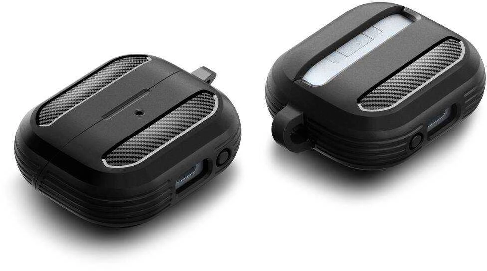Samsung Galaxy Buds 3 / 3 Pro Spigen Rugged Armor Matte dėklas ausinėms juodos spalvos