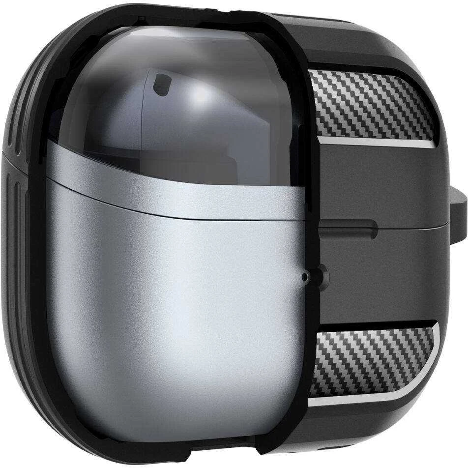 Samsung Galaxy Buds 3 / 3 Pro Spigen Rugged Armor Matte dėklas ausinėms juodos spalvos