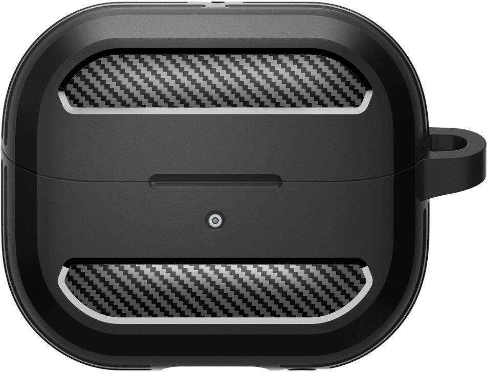 Samsung Galaxy Buds 3 / 3 Pro Spigen Rugged Armor Matte dėklas ausinėms juodos spalvos