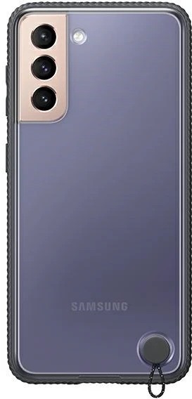 Dėklas GG996CBE skaidrus apsauginis dangtelis, skirtas Samsung Galaxy S21 Plus Juodas (Juodas)