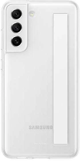 112803 Dėklas Samsung EF-XG990CWEGWW S21 FE 5G G990 baltos spalvos Slim Strap Cover