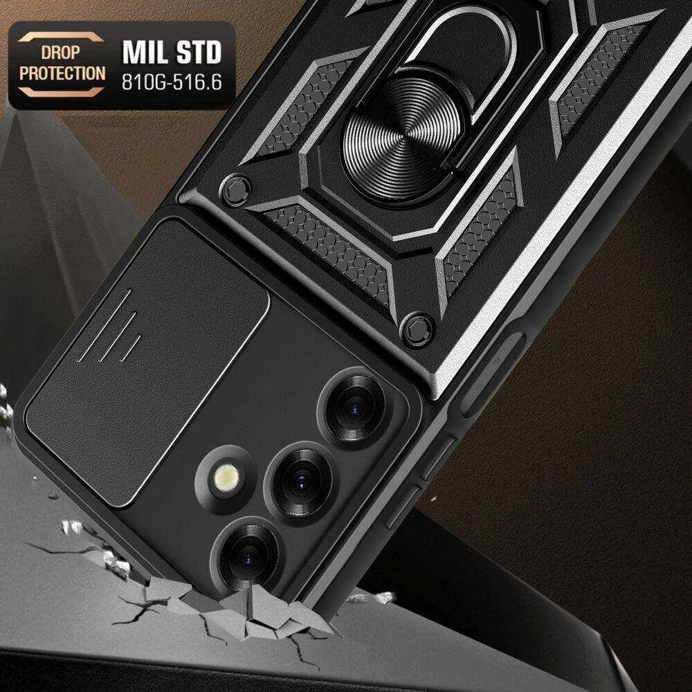 Tech-Protect CamShield Pro dėklas skirtas Samsung Galaxy M35 5G juodos spalvos