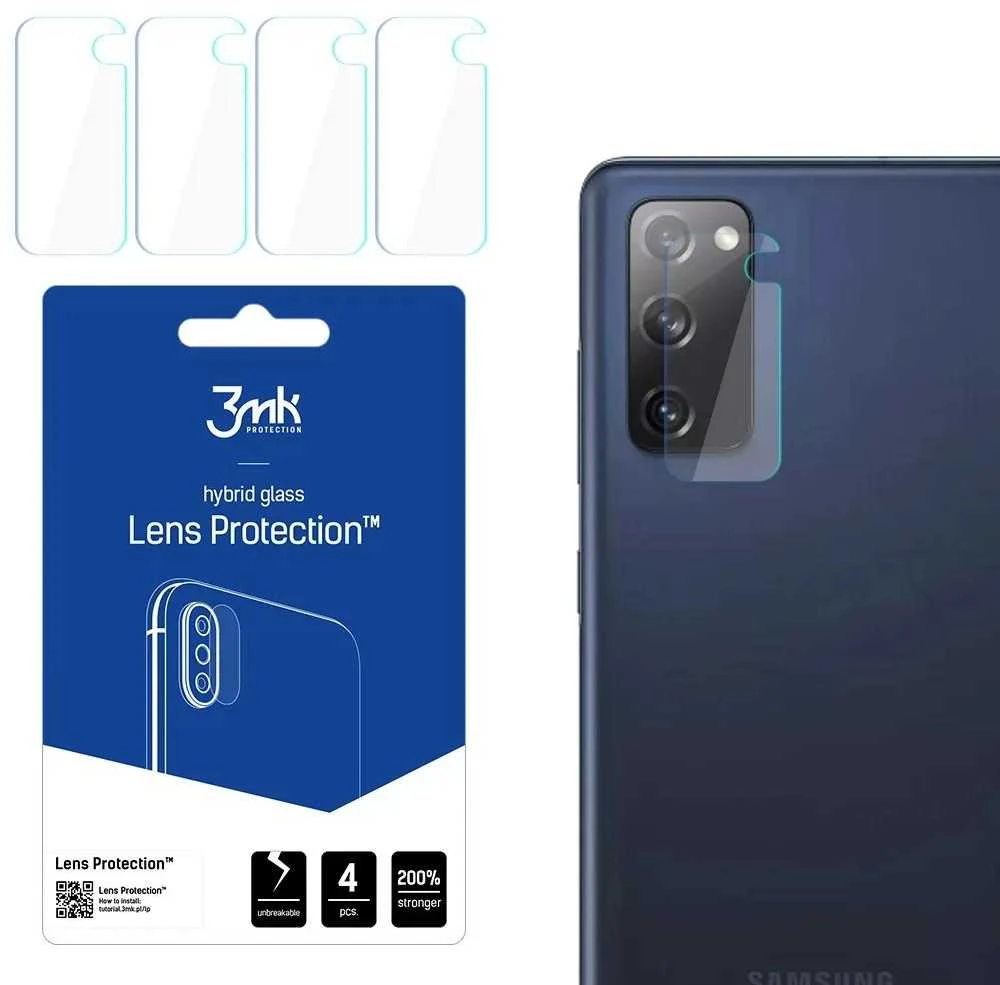 LCD apsauginė plėvelė kamerai 3MK Flexible Glass Lens Samsung G780 S20 FE
