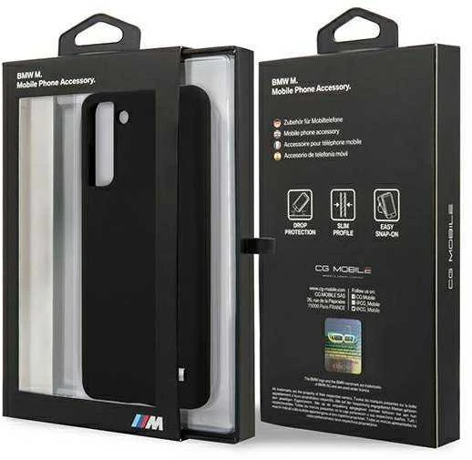 Dėklas BMW BMHCS21MMSILBK S21+ G996 juodos spalvos Silicone M Collection