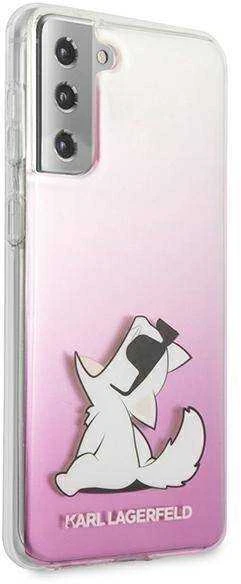 Karl Lagerfeld KLHCS21MCFNRCPI S21+ G996kietas dėklas rožinės spalvos Choupette Fun