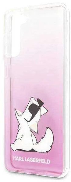 Karl Lagerfeld KLHCS21MCFNRCPI S21+ G996kietas dėklas rožinės spalvos Choupette Fun