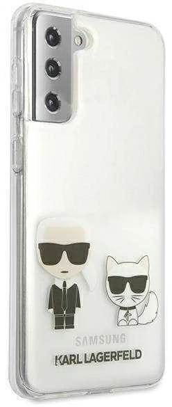 Karl Lagerfeld KLHCS21MCKTR S21+ G996kietas dėklas skaidrus Karl & Choupette