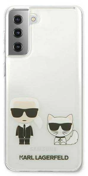Karl Lagerfeld KLHCS21MCKTR S21+ G996kietas dėklas skaidrus Karl & Choupette