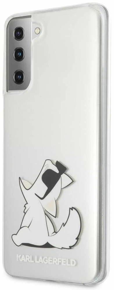 Karl Lagerfeld KLHCS21MCFNRC S21+ G996kietas dėklas skaidrus Choupette Fun