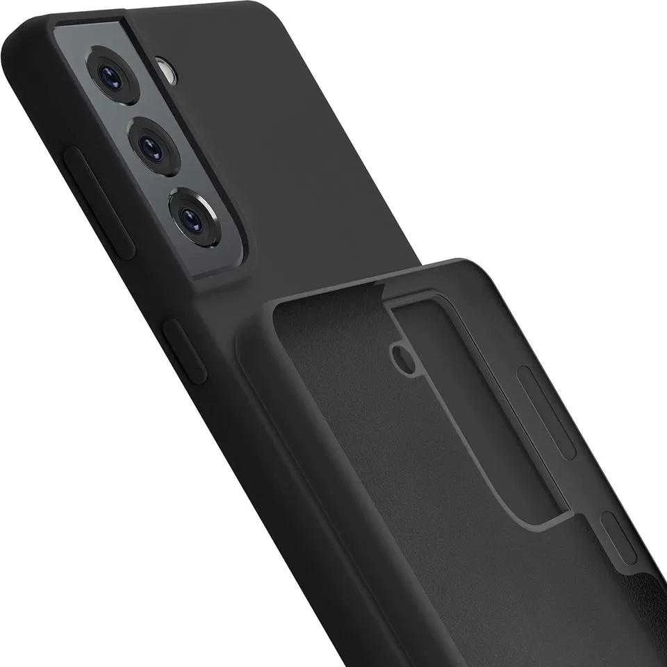 3MK Silicone Dėklas Samsung Galaxy S22 5G S901 juodos spalvos