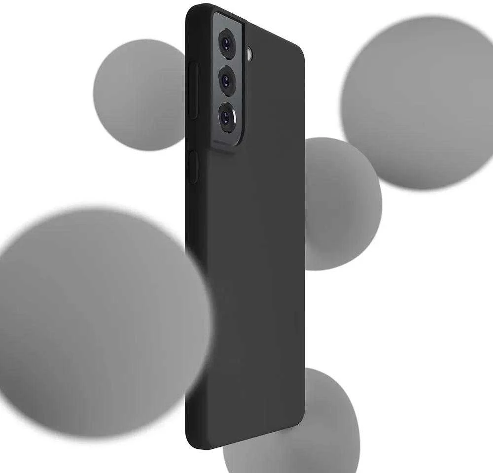 3MK Silicone Dėklas Samsung Galaxy S22 5G S901 juodos spalvos